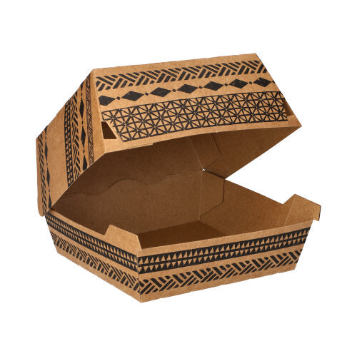 320 Burgerboxen, Pappe 7,8 cm x 11 cm x 11,5 cm braun 