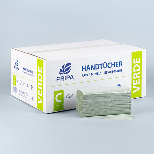 3600 Blatt Handtuchpapier C-Falz 33 cm x 25 cm grün 1-lagig (20 x 180)