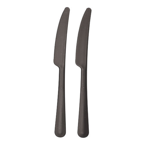 200 "Circulware by Haval" Mehrweg-Messer PP-MF 19,7 cm schwarz "Gaia" extra stabil, in Spenderbox