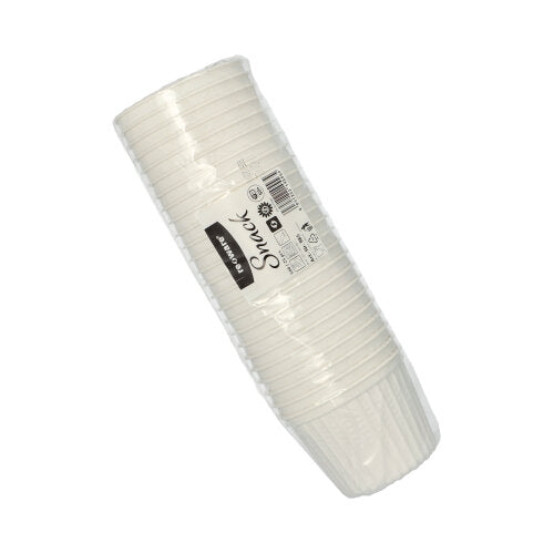 25 Mehrweg-Snack- und Suppenbecher PP 500 ml Ø 11,5 cm · 8,5 cm weiss