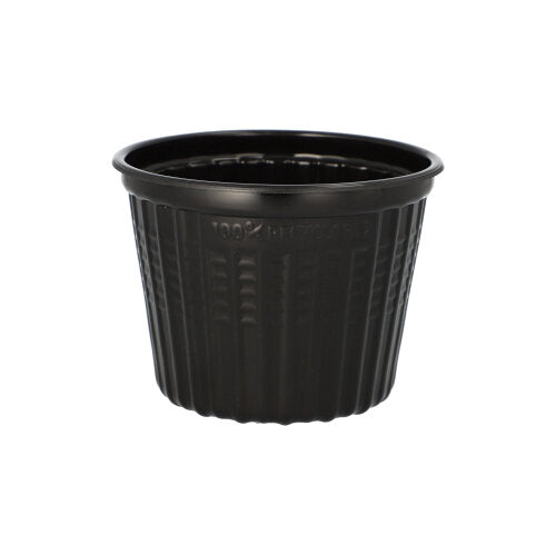 25 Mehrweg-Snack- und Suppenbecher PP 500 ml Ø 11,5 cm · 8,5 cm schwarz