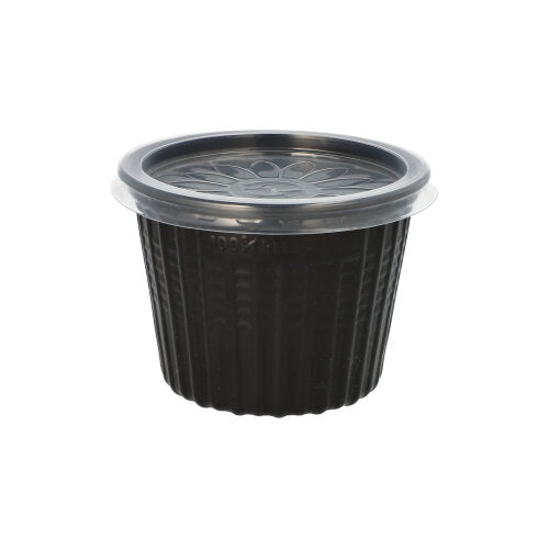 25 Mehrweg-Snack- und Suppenbecher PP 500 ml Ø 11,5 cm · 8,5 cm schwarz