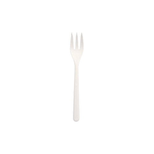 50 "Circulware by Haval" Mehrweg-Snackgabeln PP-MF 13 cm weiss extra stabil