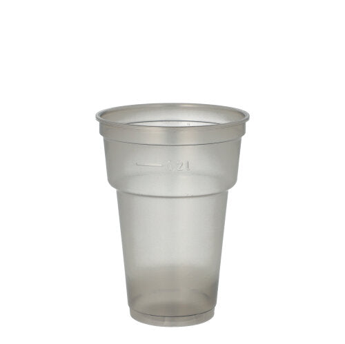 50 Mehrweg-Trinkbecher PP 0,2 l Ø 7,8 cm · 10,4 cm grau