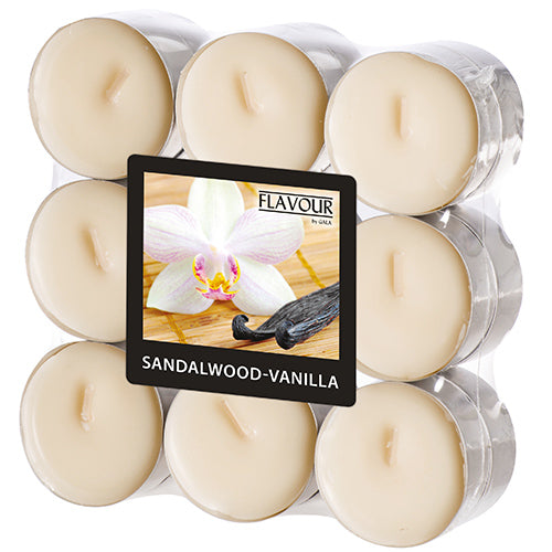 18 "Flavour by GALA" Duftlichte Ø 37,5 mm · 16,6 mm elfenbein - Sandalwood-Vanilla