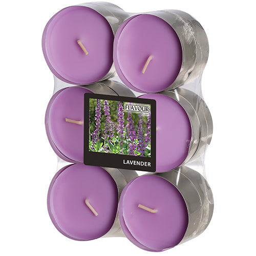 12 "Flavour by GALA" Maxi Duftlichte Ø 58 mm · 24 mm violett - Lavender