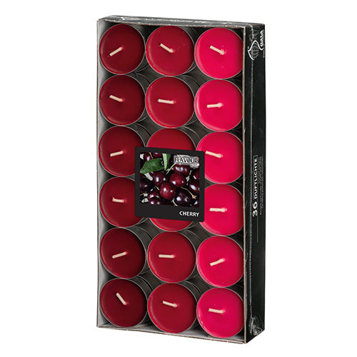 36 "Flavour by GALA" Duftlichte Ø 38 mm · 17 mm bordeaux - Cherry "Ton in Ton"