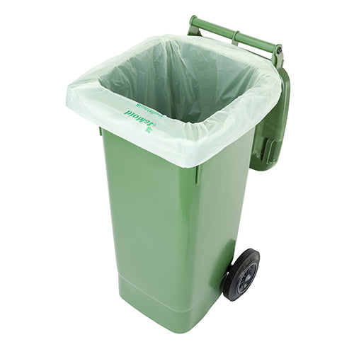 10 "bioMat" Kompostbeutel auf Stärkebasis 120 l 130 cm x 88 cm ohne Tragegriff