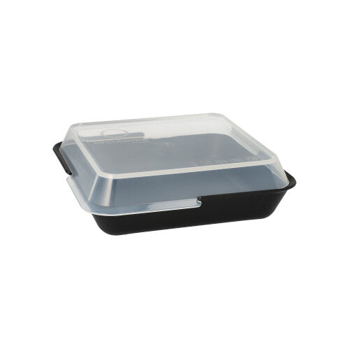 12 "Circulware by Haval" Mehrweg-Schalen Mix & Match eckig 3 cm x 15,6 cm x 15,6 cm schwarz