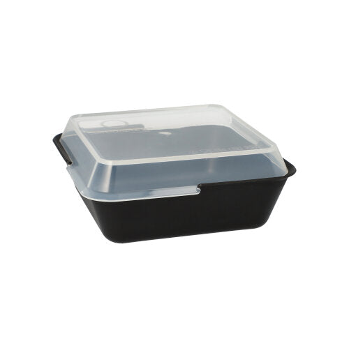 8 "Circulware by Haval" Mehrweg-Schalen Mix & Match eckig 4,7 cm x 15,6 cm x 15,6 cm schwarz