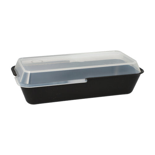 12 "Circulware by Haval" Mehrweg-Schalen Mix & Match eckig 4,7 cm x 11,7 cm x 23,4 cm schwarz