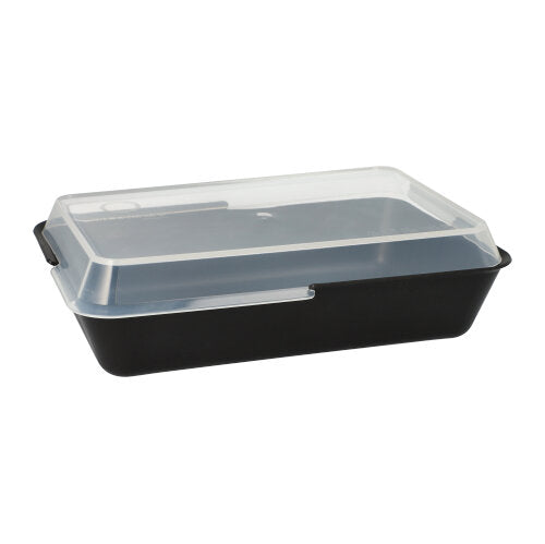 8 "Circulware by Haval" Mehrweg-Schalen Mix & Match eckig 4,7 cm x 15,6 cm x 23,4 cm schwarz