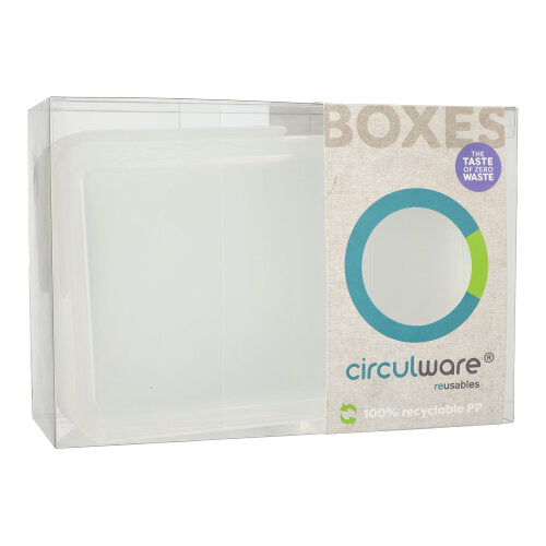 12 "Circulware by Haval" Deckel für Schalen Mix & Match eckig 2,5 cm x 15,6 cm x 23,4 cm transparent