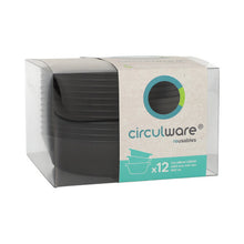 Lade das Bild in den Galerie-Viewer, 12 &quot;Circulware by Haval&quot; Mehrweg-Schalen Mix &amp; Match rund 800 ml Ø 18,3 cm · 4,7 cm schwarz
