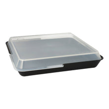 Lade das Bild in den Galerie-Viewer, 12 &quot;Circulware by Haval&quot; Mehrweg-Schalen Mix &amp; Match eckig 2,9 cm x 23,4 cm x 23,4 cm schwarz
