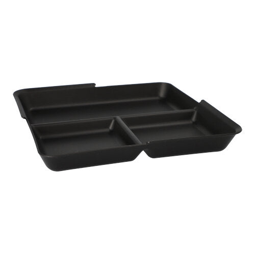 12 "Circulware by Haval" Mehrweg-Schalen Mix & Match eckig 2,9 cm x 23,4 cm x 23,4 cm schwarz