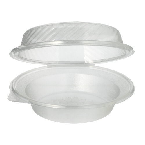 25 Feinkost- und Salatschalen mit Klappdeckel PP rund 950 ml 8,7 cm x 22 cm x 21,5 cm