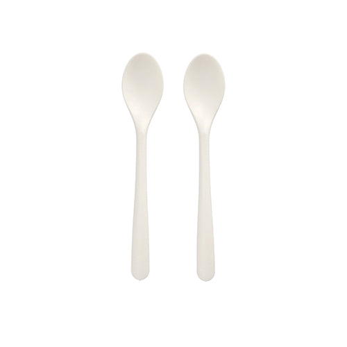 50 Kaffeelöffel "Folia" C-PLA 14,5 cm weiss