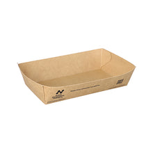 Lade das Bild in den Galerie-Viewer, 90 Snacktrays, Pappe &quot;NOTPLA&quot; 3,8 cm x 8,5 cm x 15,5 cm braun
