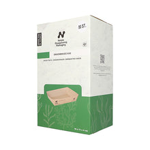 Lade das Bild in den Galerie-Viewer, 80 Snacktrays, Pappe &quot;NOTPLA&quot; 4 cm x 11 cm x 16 cm braun
