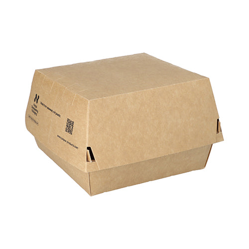 110 Burgerboxen, Pappe "NOTPLA" 7,8 cm x 11,5 cm x 11 cm braun