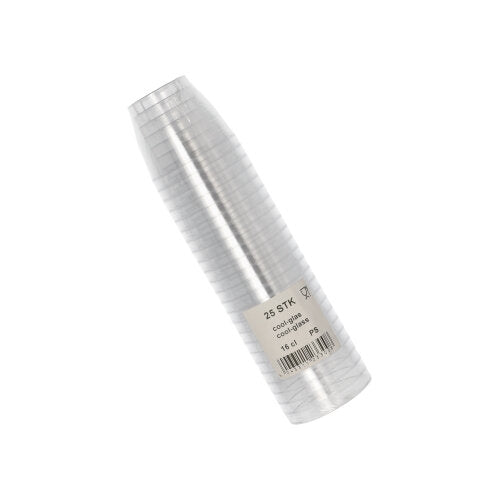 25 Trinkbecher PS 0,16 l Ø 7,5 cm · 5,9 cm glasklar