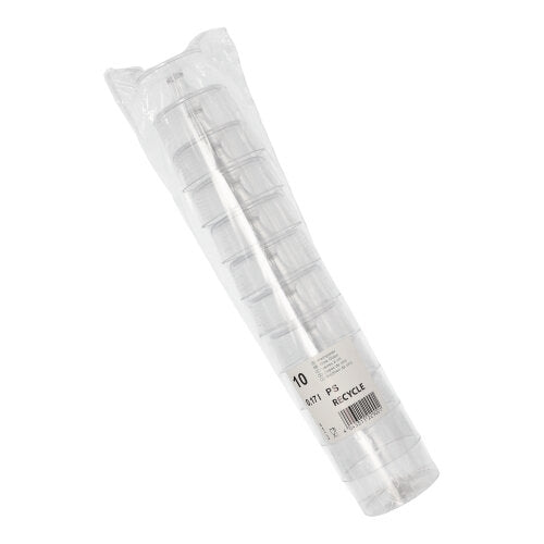 10 Trinkbecher PS 0,17 l Ø 6,6 cm · 8,6 cm glasklar mit Fuß