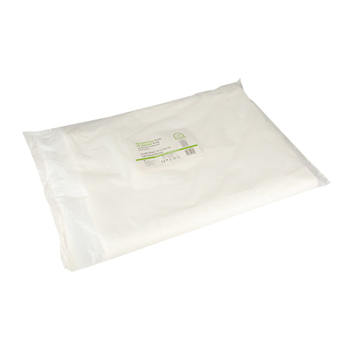 100 "Medi-Inn" Schürzen, PE 75 cm x 125 cm weiss PLUS, gehämmert
