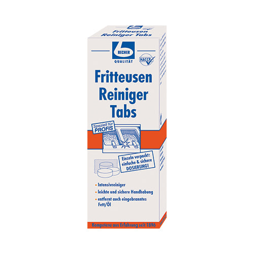 12 "Dr. Becher" Fritteusen Reiniger Tabs weiss