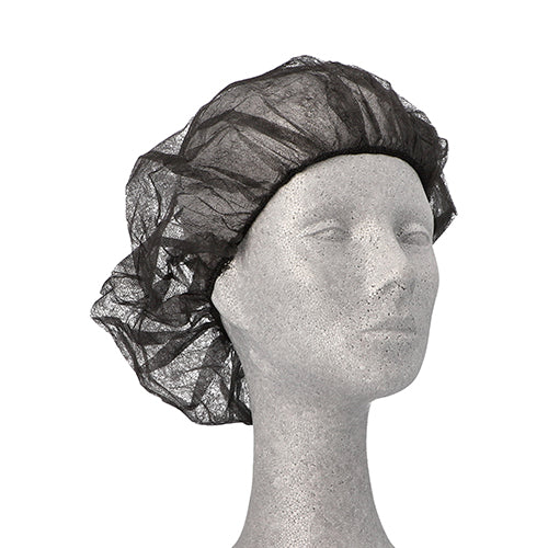 100 "WORK-INN/PS" Barett-Hauben, Vlies Ø 52 cm schwarz