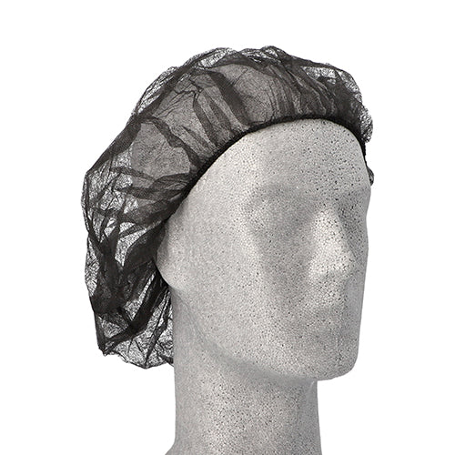 100 "WORK-INN/PS" Barett-Hauben, Vlies Ø 52 cm schwarz