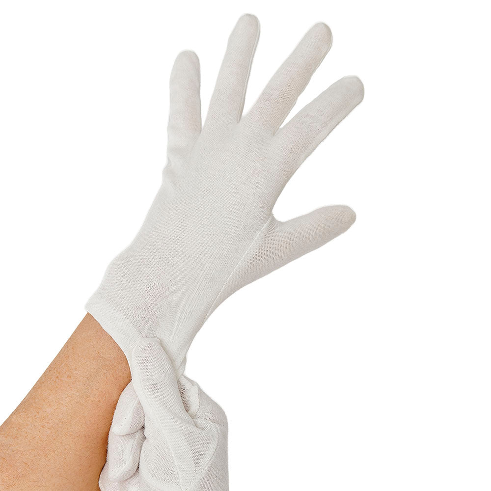 12 Paar "WORK-INN/-PS" Baumwollhandschuhe weiss Größe M
