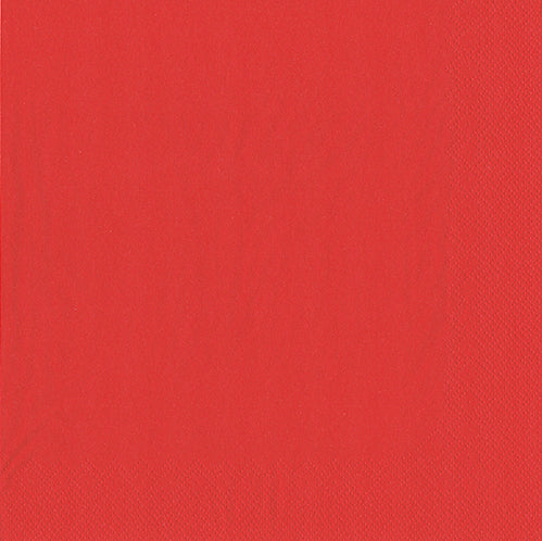50 Servietten, 2-lagig 1/4-Falz 40 cm x 40 cm rot